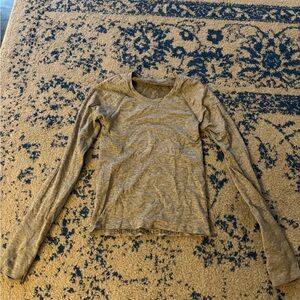 lululemon swiftly long sleeve grey size 2